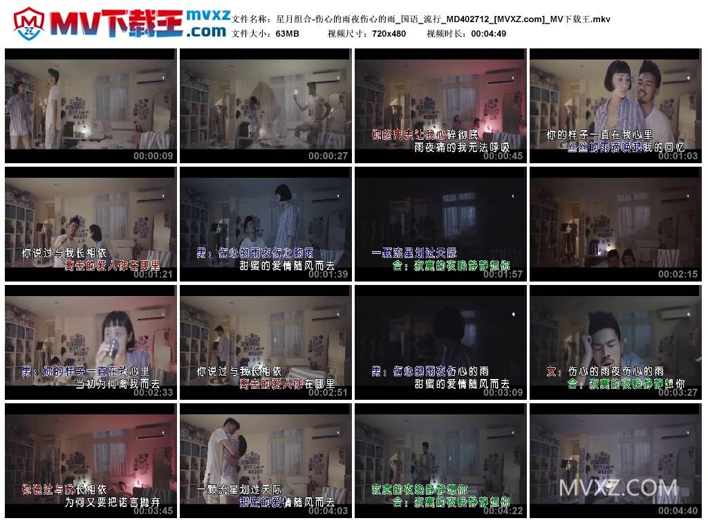 星月组合-伤心的雨夜伤心的雨_国语_流行_MD402712